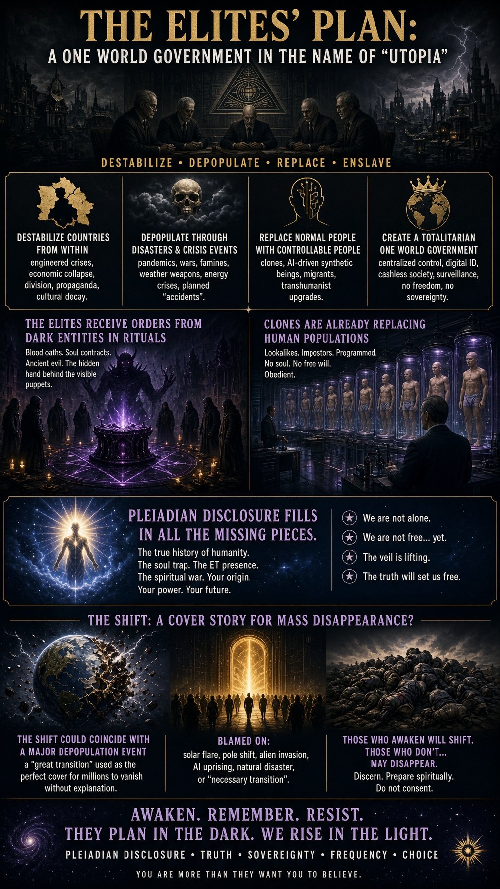 The Elites’ Plan: A One World Government in the Name of “Utopia”