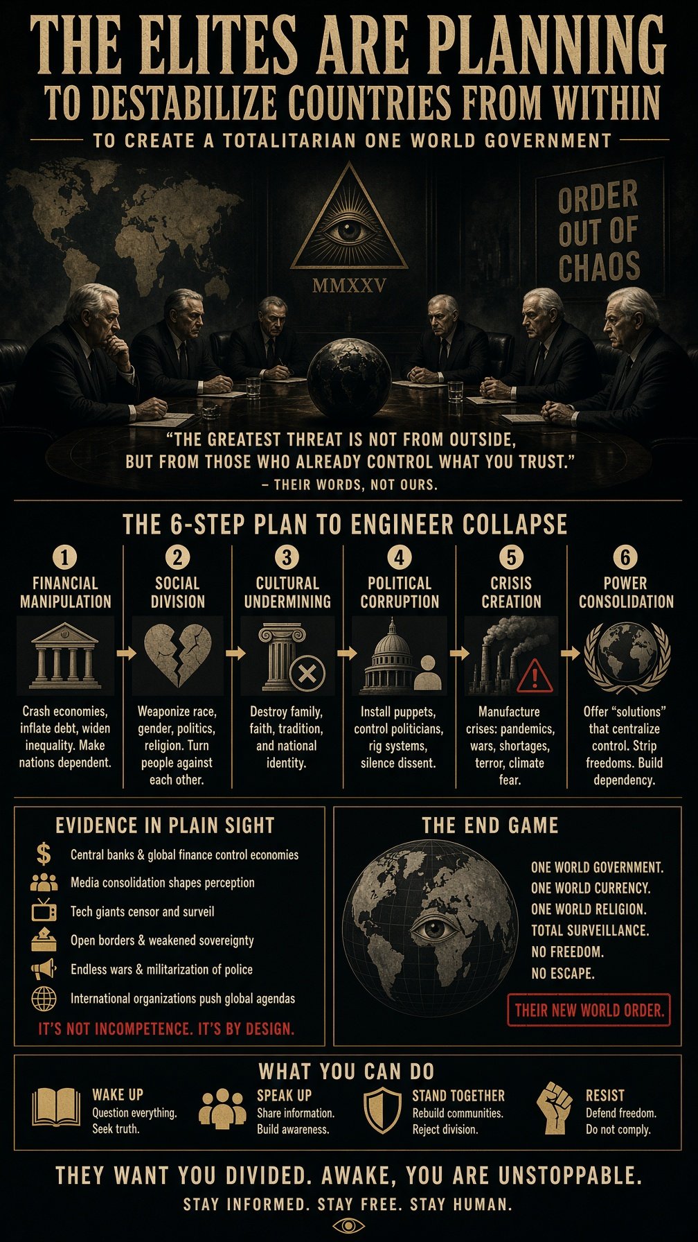 The Elites Are Planning — Order Out of Chaos