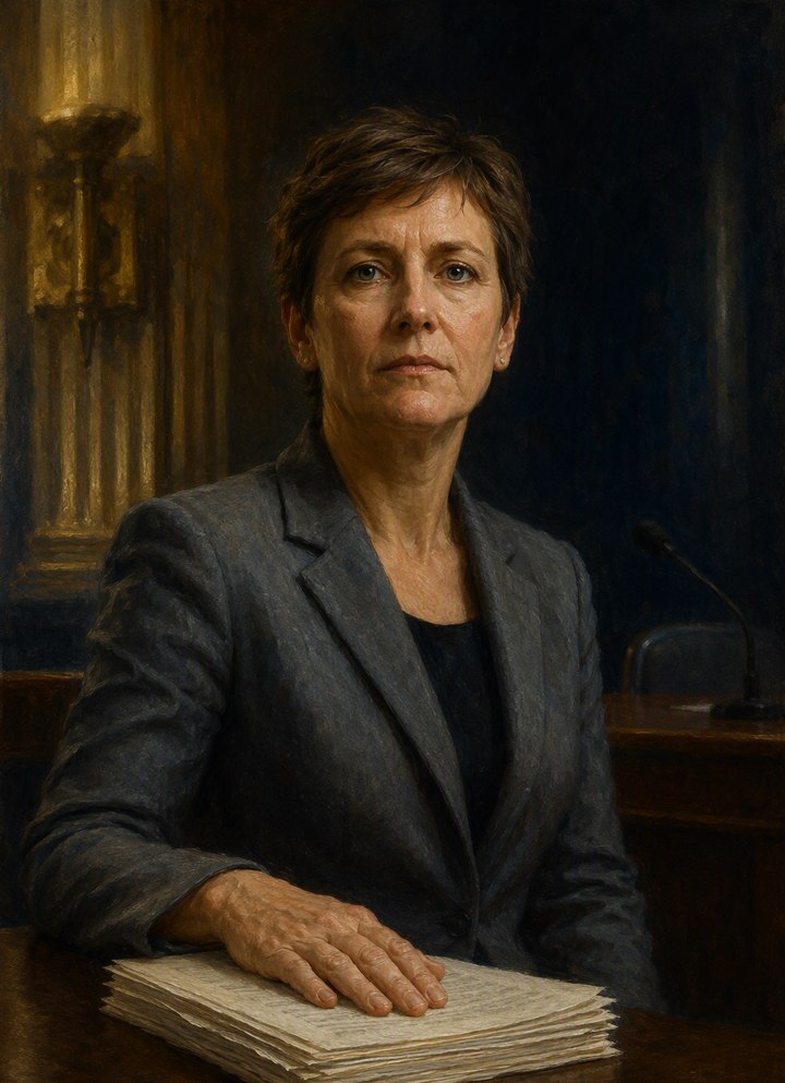 Commissioned portrait of Rowena Frost (fictitious figure)