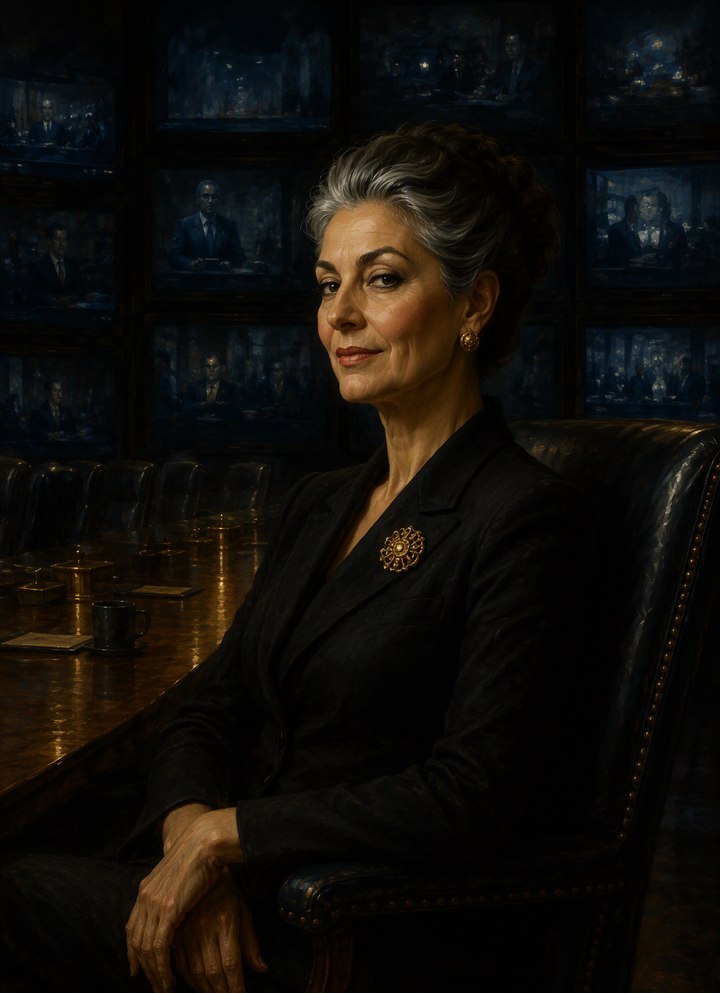 Commissioned portrait of Vivienne Sable (fictitious figure)