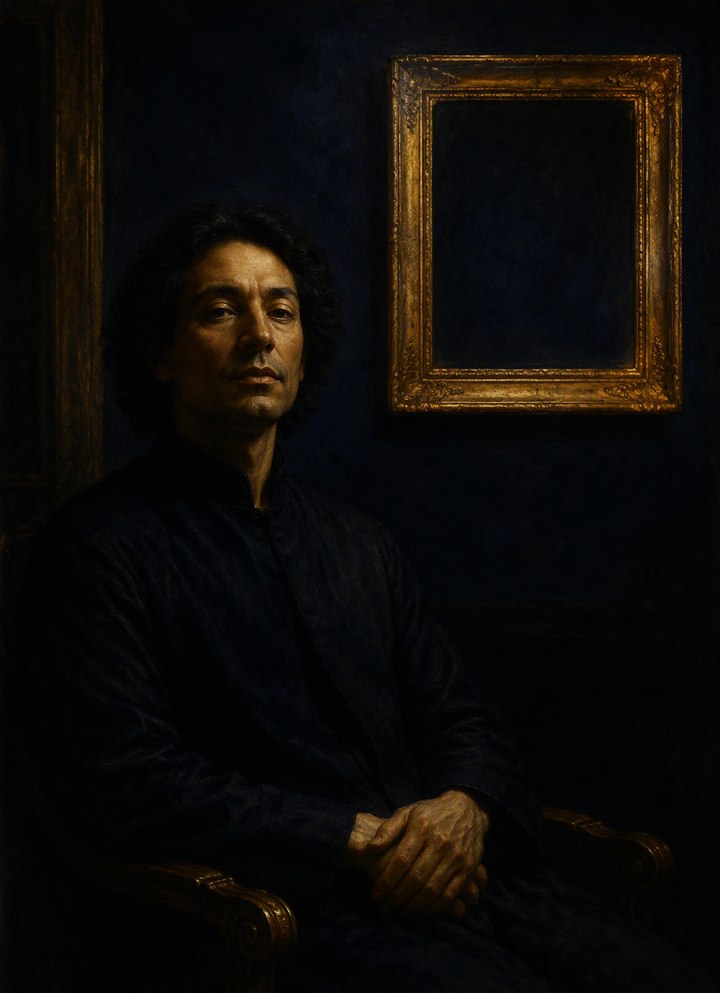 Commissioned portrait of Hadrian Solace (fictitious figure)
