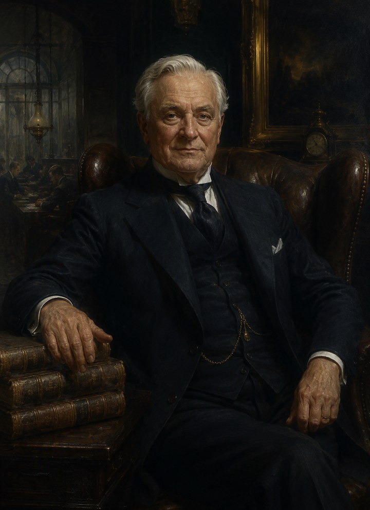 Commissioned portrait of Aurelian Strohm (fictitious figure)