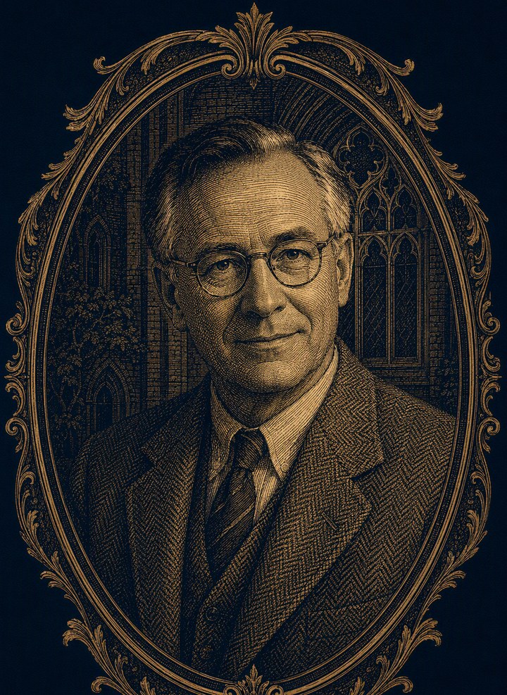 Archive plate portrait of Carroll Quigley