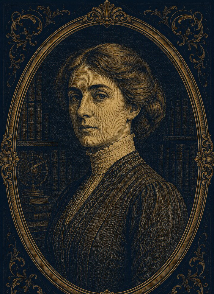 Archive plate portrait of Nesta Webster