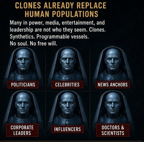 The Clone Grid — Six Categories of the Replaced