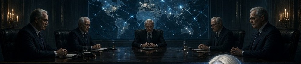 The War Room — Five Men and a Glowing Map
