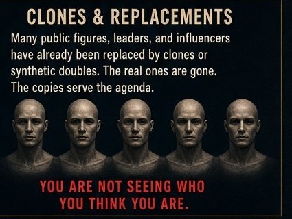 Clones and Replacements — “You Are Not Seeing Who You Think You Are”