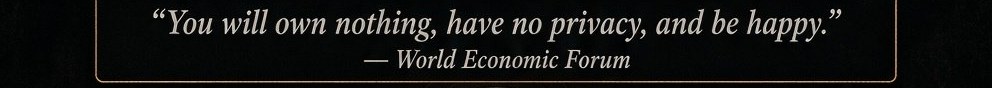 The Quotation — “You Will Own Nothing”