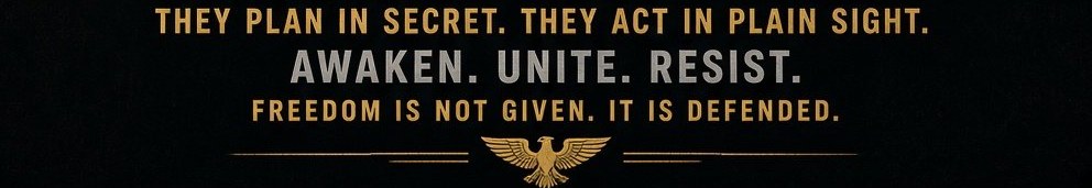 The Footer — “Freedom Is Not Given. It Is Defended.”