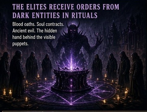 The Elites Receive Orders from Dark Entities in Rituals