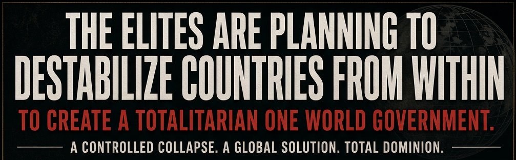 The Banner — “A Controlled Collapse. A Global Solution. Total Dominion.”