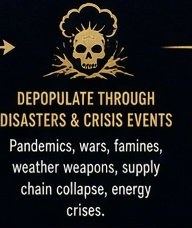 Chain Link Two — Depopulate Through Disasters and Crisis Events