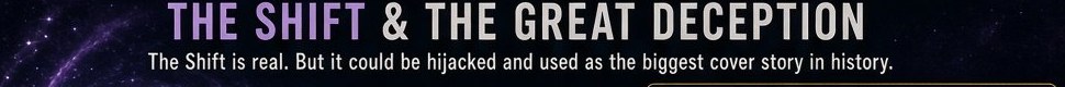 The Shift and the Great Deception — “The Biggest Cover Story in History”